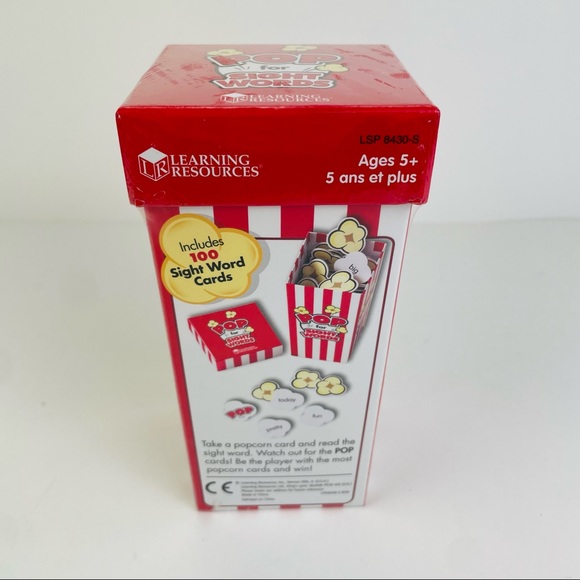 LEARNING RESOURCES Pop for Sight Words, LSP 8430-S Word Cards Ages 5 & up Sealed - Picture 2 of 7